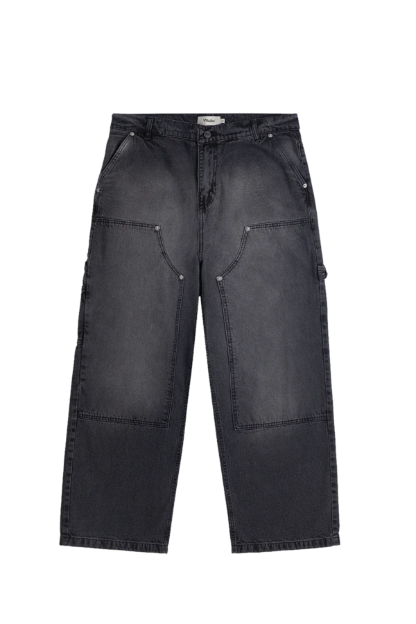Pantalon Nube Double Knee Washed Black