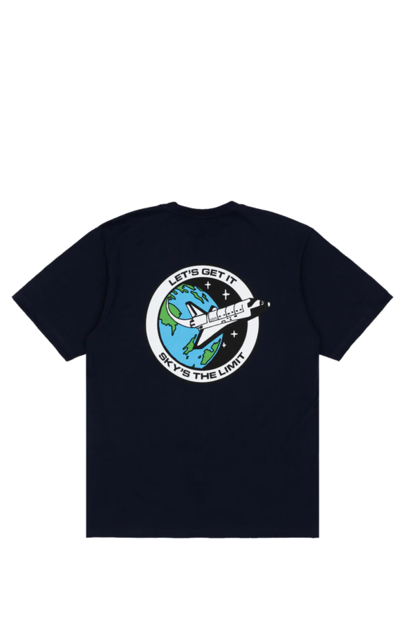 Polera Quartersnacks Let's Get It Tee Azul Marino