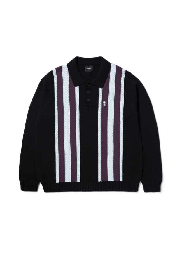 Sweater HUF Cambridge Negro