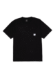 Polera HUF SET Box Logo Pocket Negra