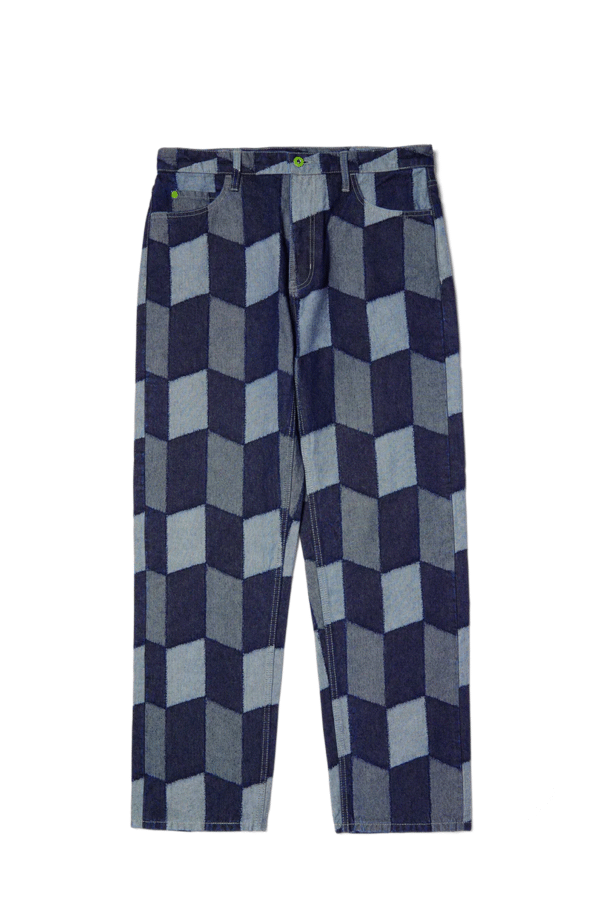 Pantalon HUF Patchwork Denim Azul