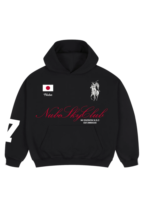Poleron Nube Sky Club Negro