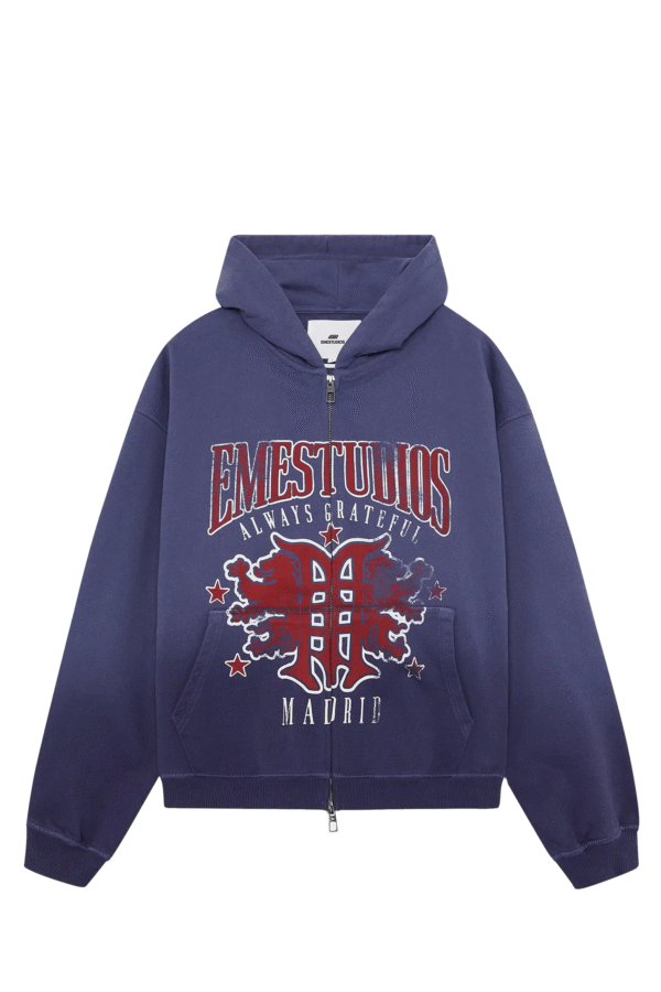 Poleron Emestudios Full Zip Dusk Blue Ribbon