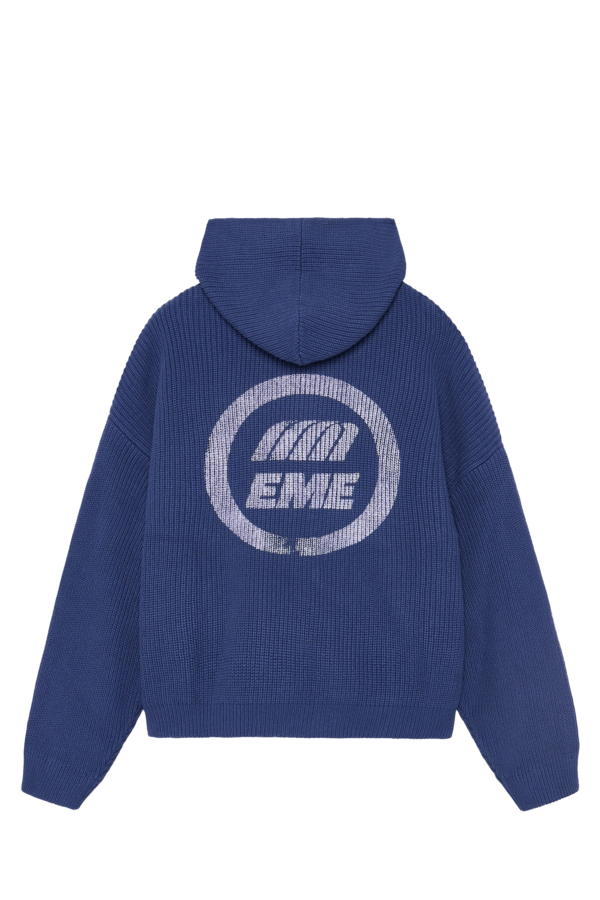 Sweater Emestudios Full Zip Anon Indigo Knit