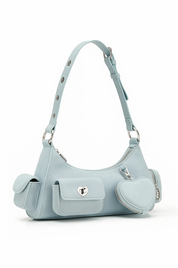 Cartera Nude Project Elsa Baguette Celeste