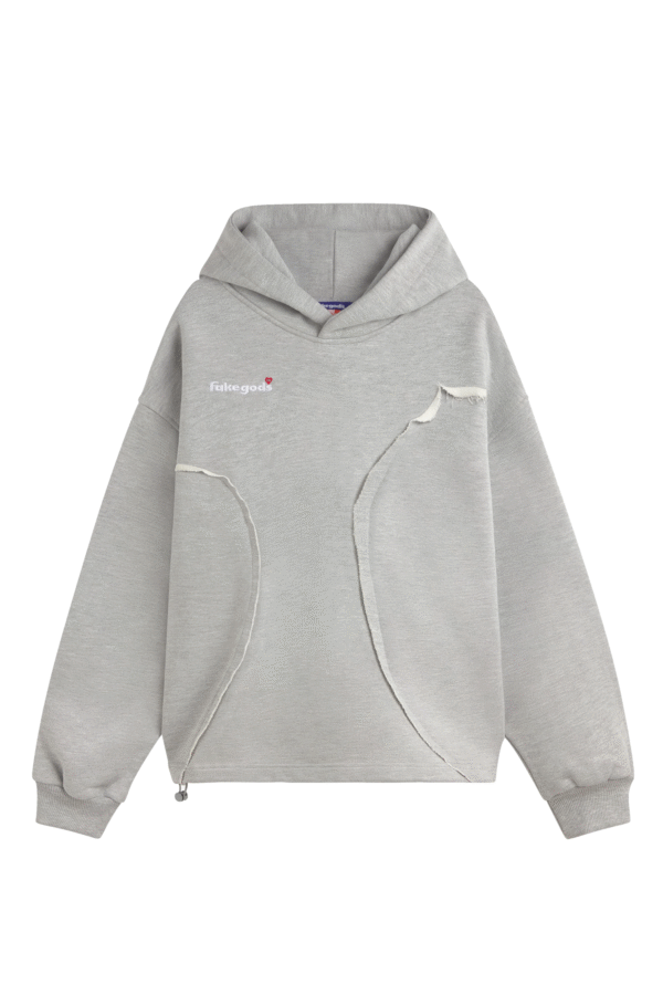 Poleron Fakegods Oversize Interlock Gris