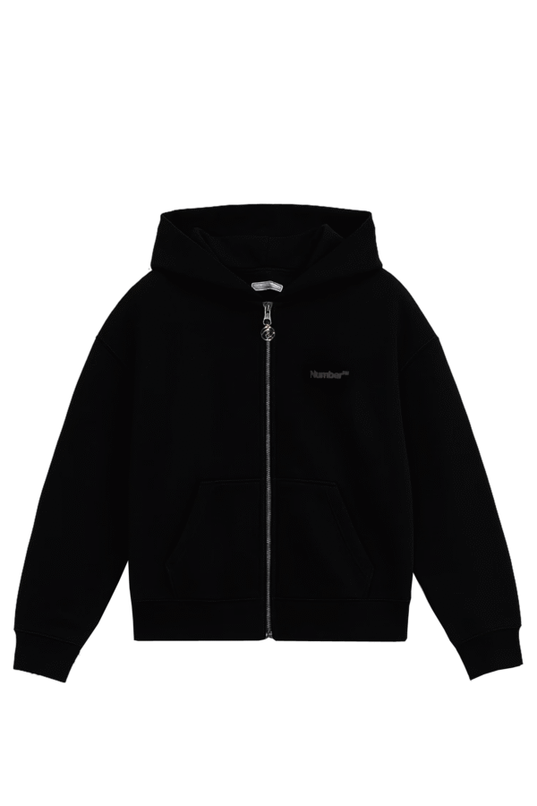 Poleron Number Zip ENE01 ARM Negro